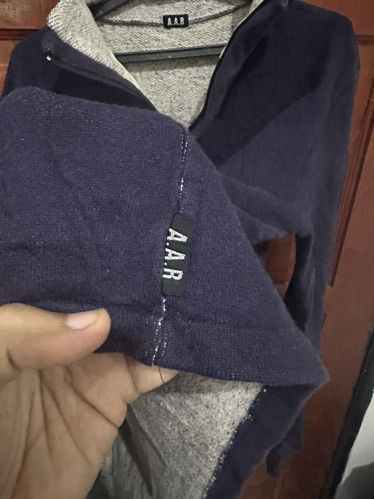 Yohji Yamamoto Vintage A.A.R Yohji Yamamoto Quater Zip Sweater Size US S / EU 44-46 / 1 - 4 Thumbnail
