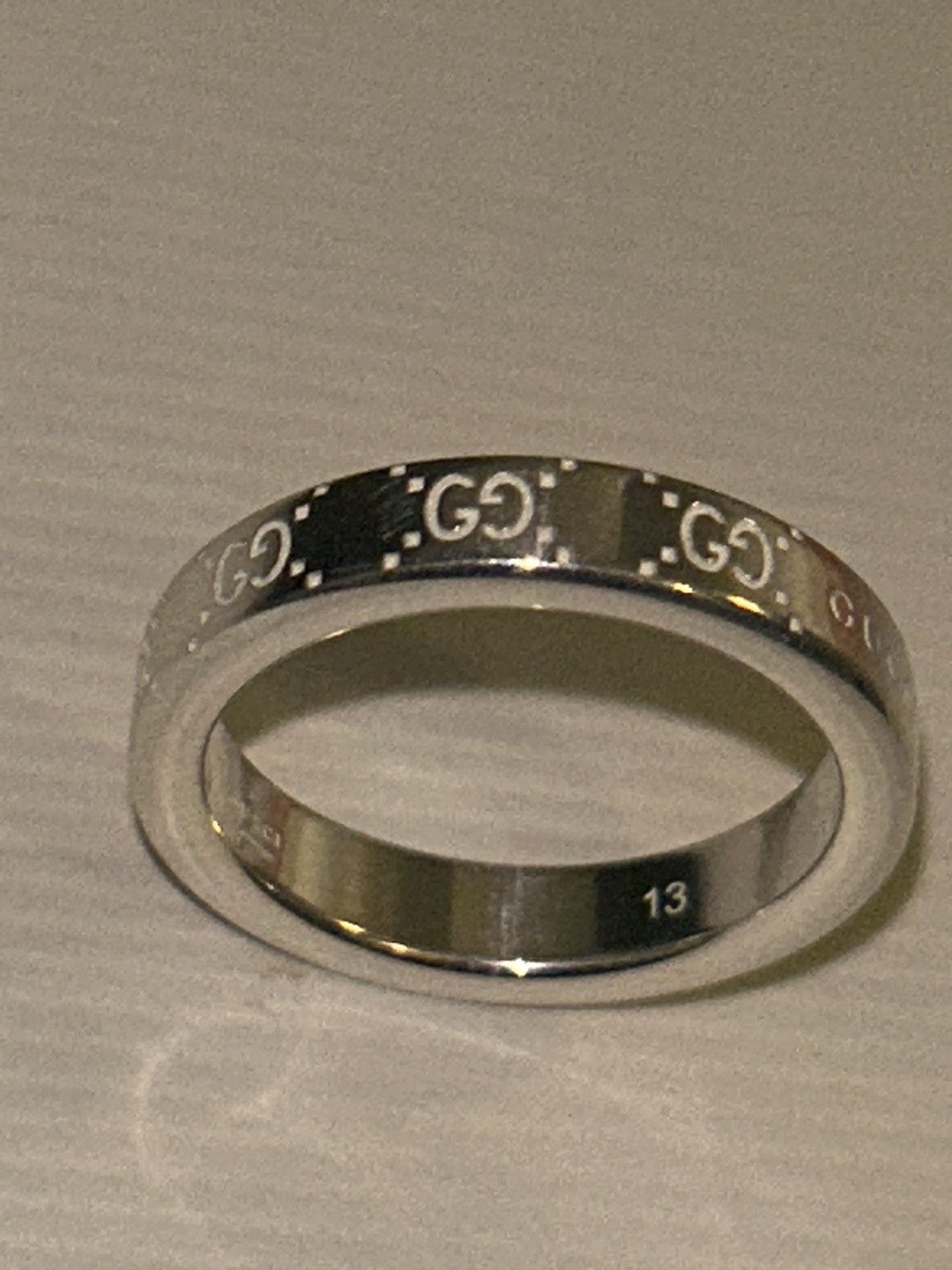 Gucci Gucci Signature GG Logo Ring AG 925 814712 Size ONE SIZE - 7 Thumbnail