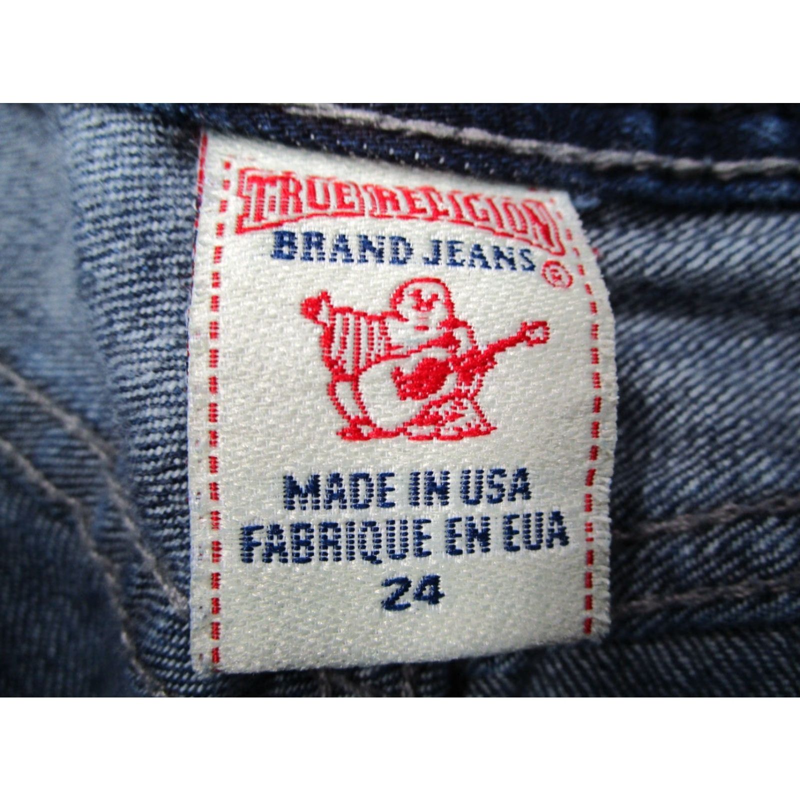 True Religion True Religion Jeans Women 24 Blue Brianna Low Rise Button Fly Denim 28x29 Size 42" / US 20 - 2 Thumbnail