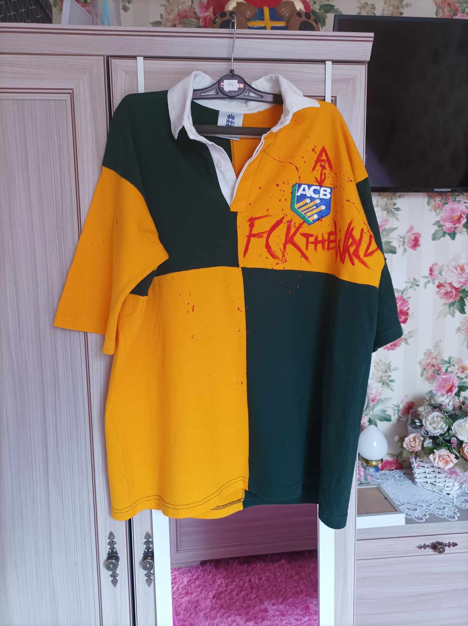 Other Custom Polo ACAB World Sucks Size US XL / EU 56 / 4 - 2 Thumbnail