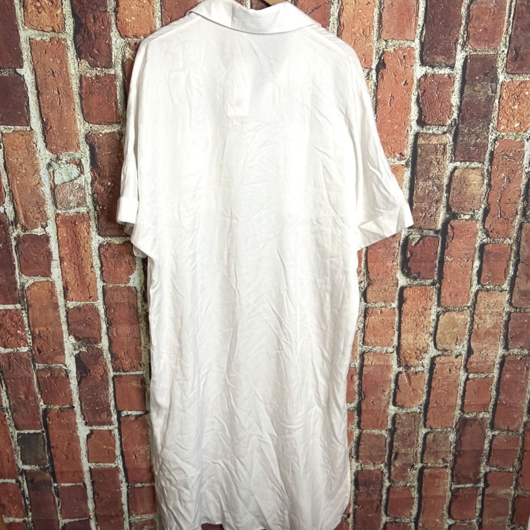 Vintage VINTAGE NWT Samsoe Mina Long Dress White Womens Large Size L / US 10 / IT 46 - 4 Thumbnail