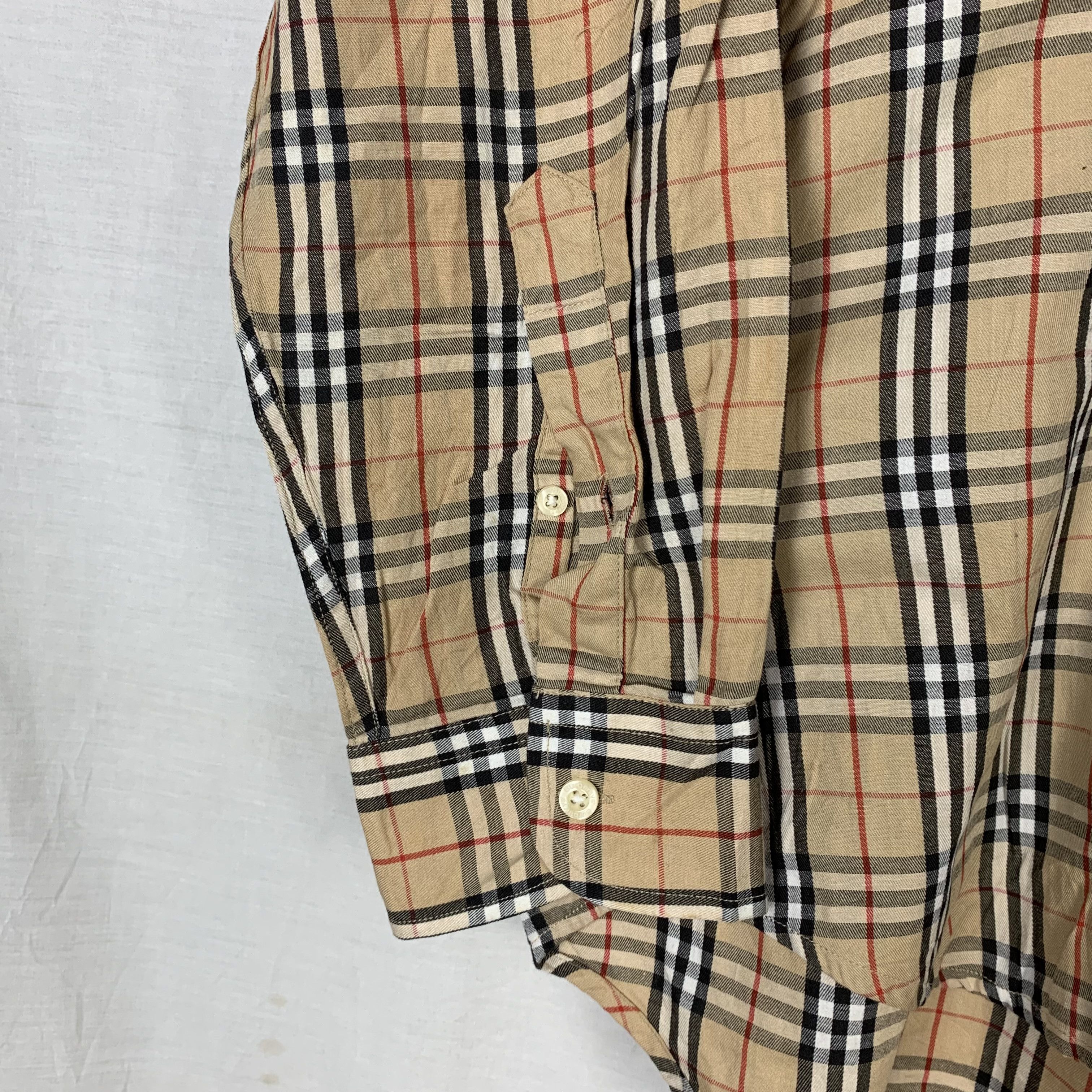 Burberry × Vintage Vintage Burberry Nova Check L/S Shirt Size US M / EU 48-50 / 2 - 4 Thumbnail
