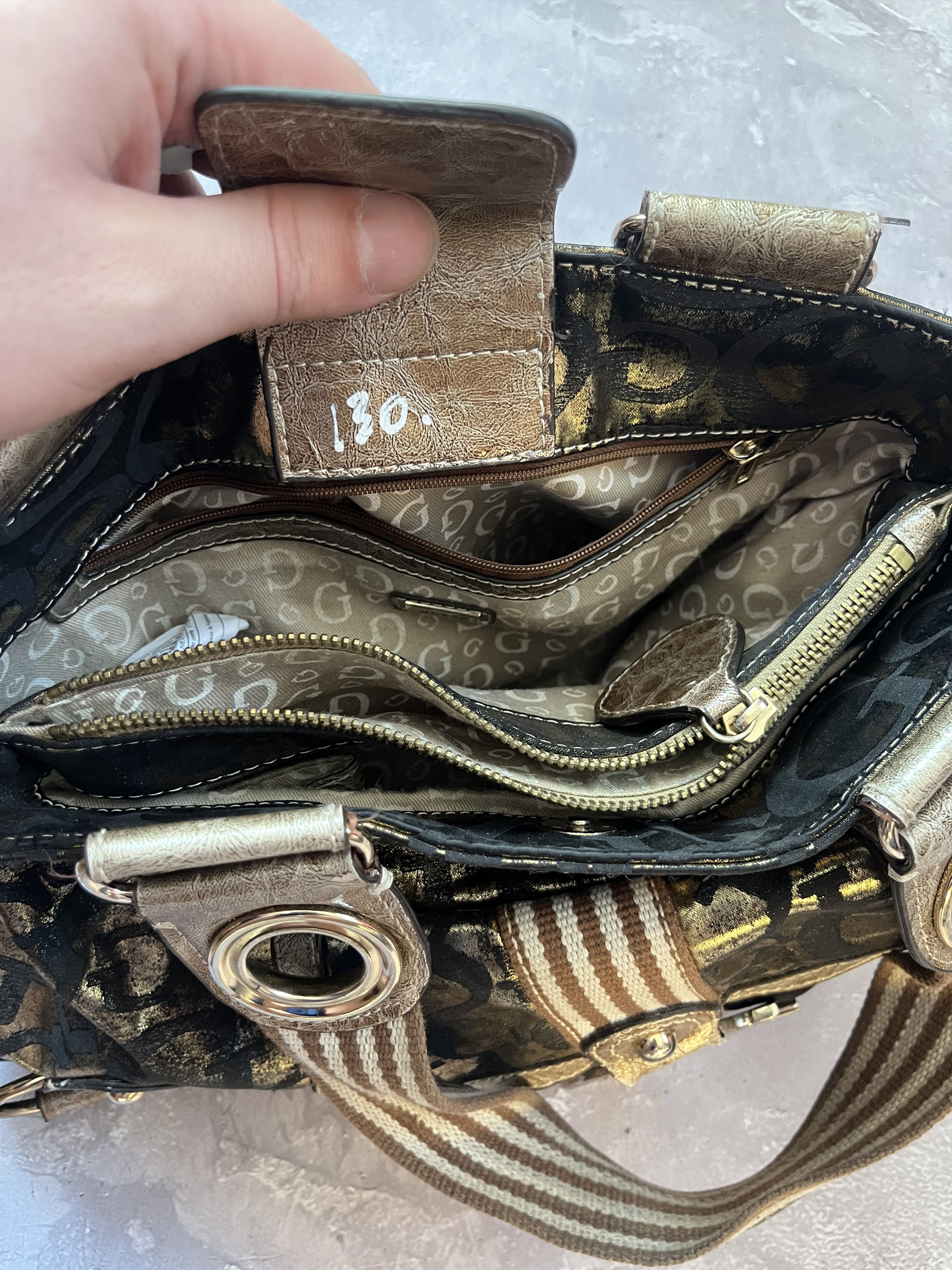 Guess Vintage Bag GUESS Y2K Style Monogram Multi Logo Metal Size ONE SIZE - 16 Thumbnail