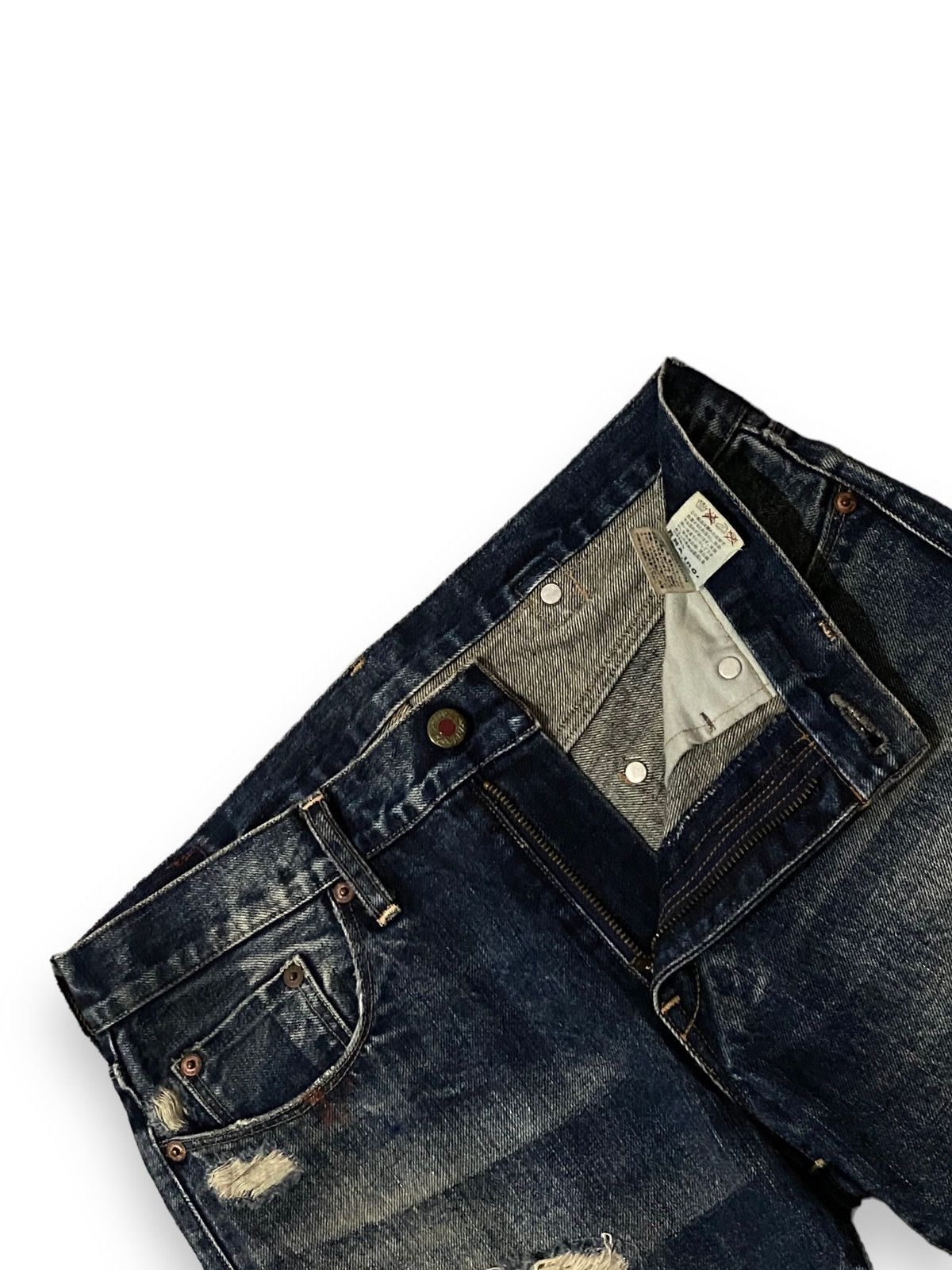 If Six Was Nine × Japanese Brand × Le Grande Bleu (L.G.B.) Rna Slang Inc Japan Selvedge Dirty Mud Washed Wax Pocket Size US 30 / EU 46 - 12 Thumbnail