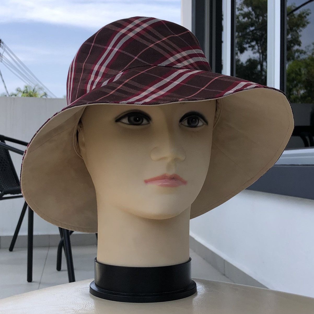 Burberry Authentic Burberry London Reversible Checked Bucket Hat Size ONE SIZE - 3 Thumbnail