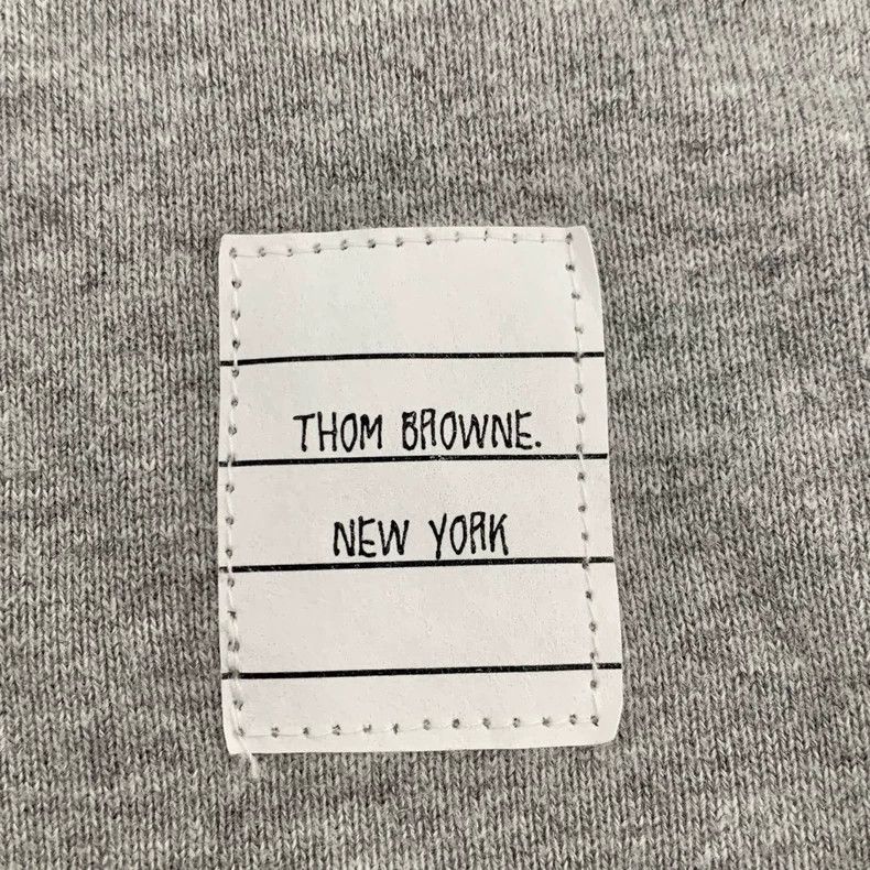 Thom Browne Thom Browne Classic four-bar gray round-neck cotton long-sl Size US XXS / EU 40 - 6 Thumbnail