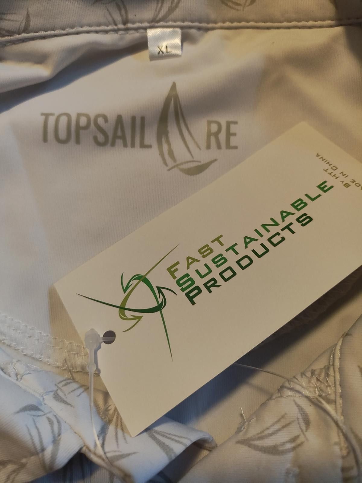 Other Men's White Polo Shirt with Subtle Pattern by TOPSAIL RE Size US XL / EU 56 / 4 - 6 Thumbnail
