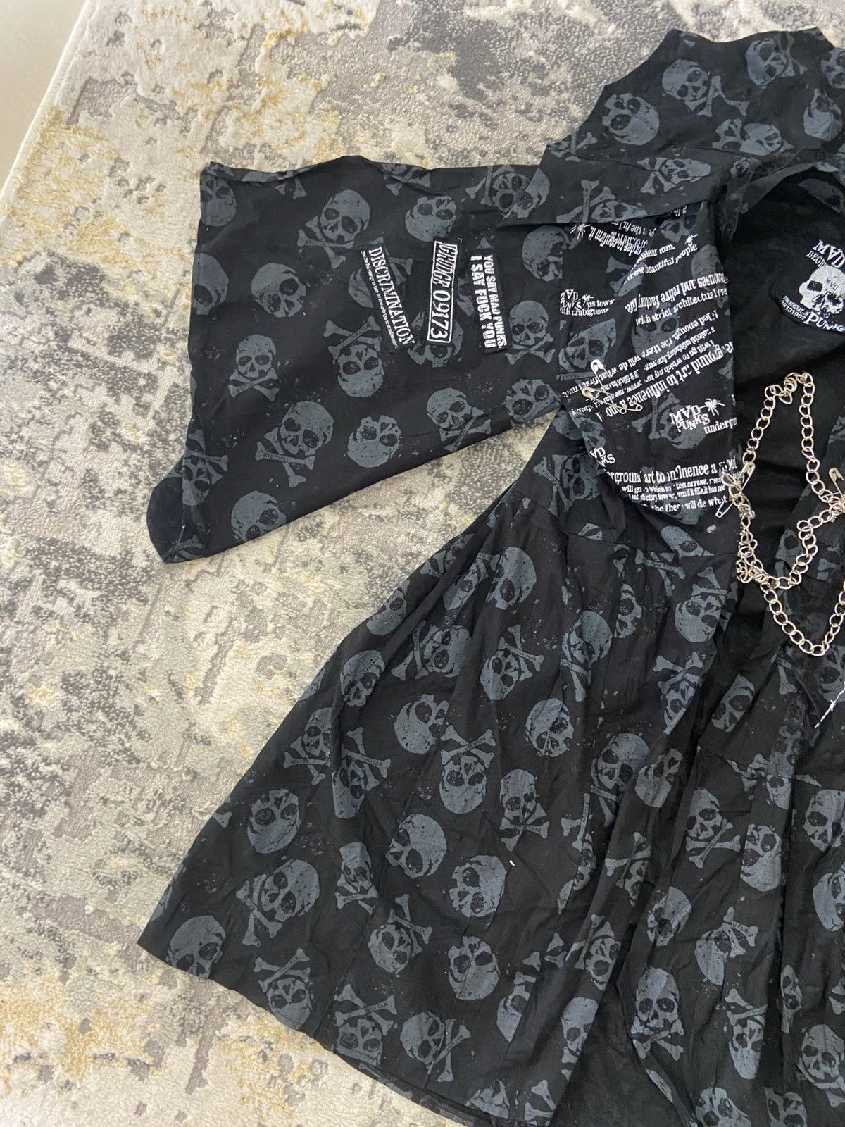Japanese Brand MAD PUNK Avant-Garde Punk Gothic Long Coat Size ONE SIZE - 5 Thumbnail