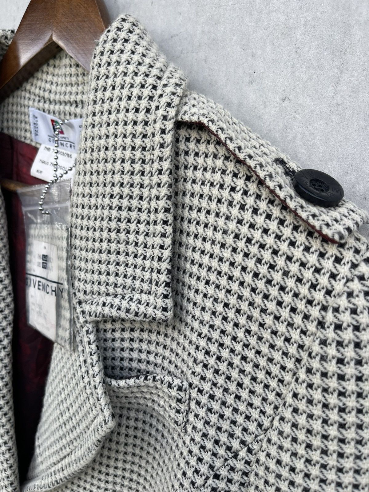 Givenchy Givenchy Women's Houndstooth Pattern Single-breasted Coat Size M / US 6-8 / IT 42-44 - 8 Thumbnail