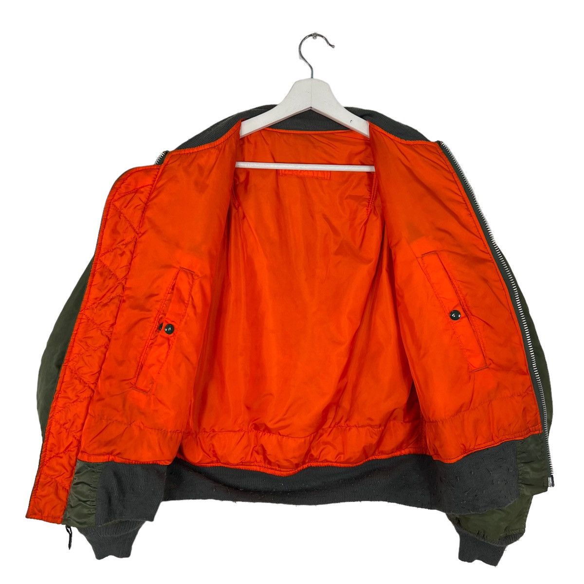 Alpha Industries 💥 80s VINTAGE REVERSIBLE ALPHA RIOT RIOT BOMBER JACKET Size US L / EU 52-54 / 3 - 7 Thumbnail