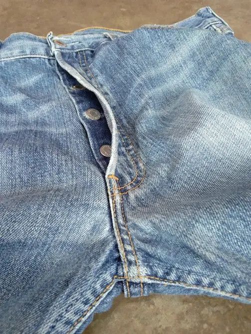 Levi's × Vintage Vintage Levis 501 Straight Leg Distressed Jeans 34x31 Size US 34 / EU 50 - 7 Thumbnail