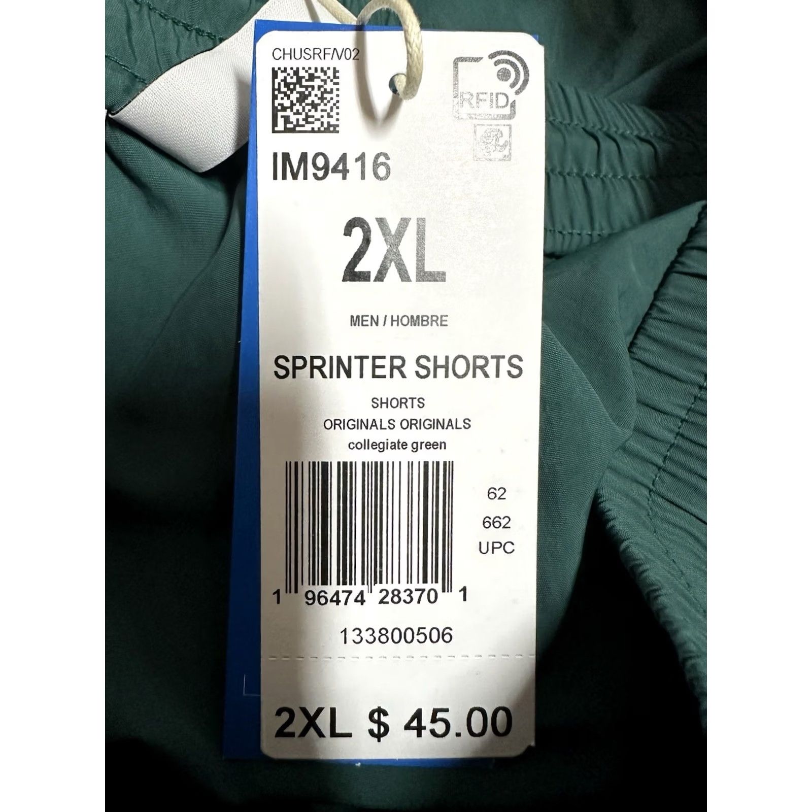 adidas Originals Mens Green 3 Stripe 5