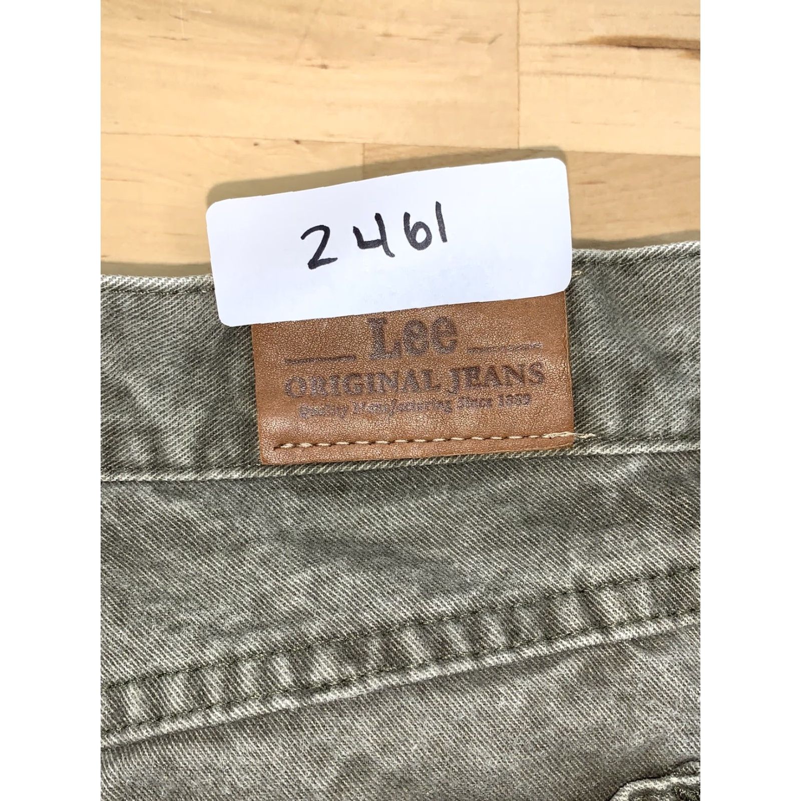 Lee VINTAGE Lee Original Green jeans 100% Cotton 10M Womens Blue 5-Pocket Design Regular Fit High Rise USA Denim Shirt? Size 32" / US 10 / IT 46 - 5 Thumbnail