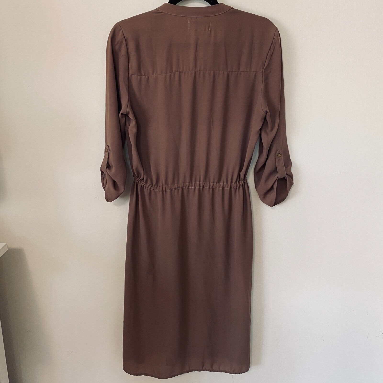Other Spoon Utility Cinch Waist Tab Sleeve Shirtdress Front Zip S Size S / US 4 / IT 40 - 4 Thumbnail