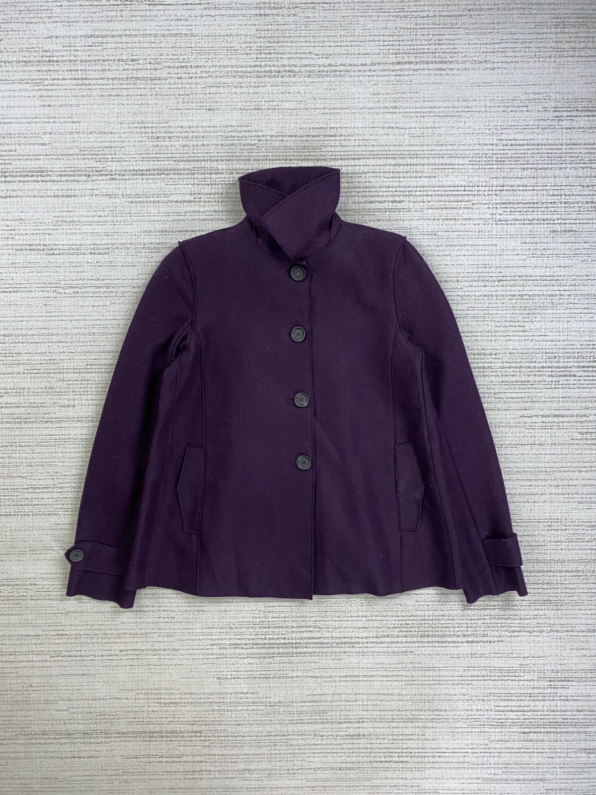 Harris Wharf London 🔥Harris Wharf London Purple Wool Coat Jacket Size S / US 4 / IT 40 - 5 Thumbnail