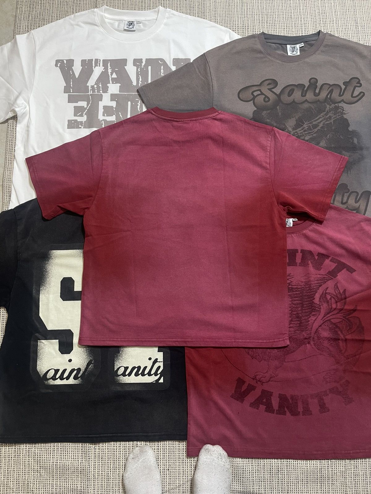 Saint Vanity Saint Vanity Red Dissolve Tee Size US XL / EU 56 / 4 - 2 Thumbnail