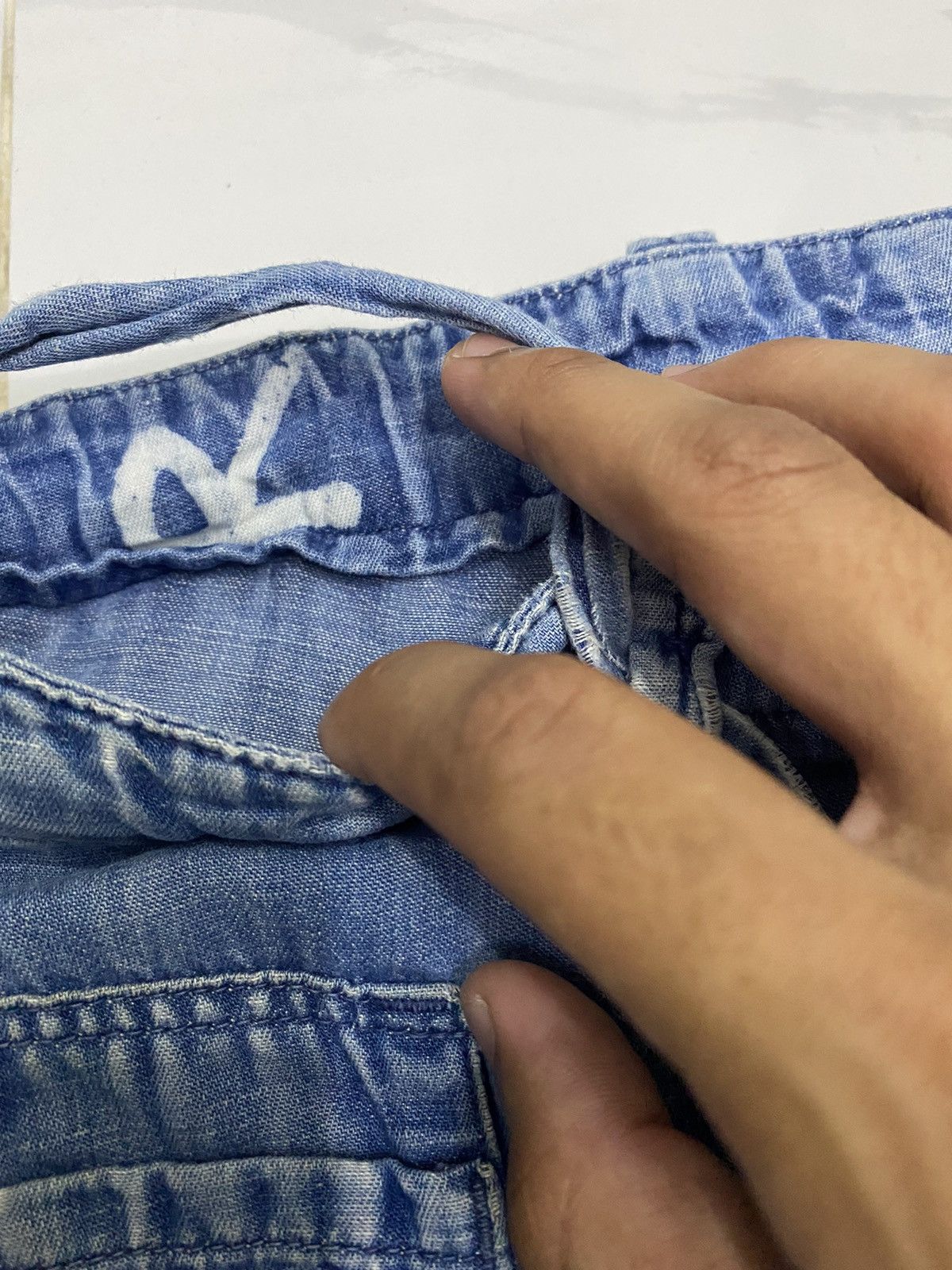 45rpm 🔥VINTAGE R BY 45RPM BAGGY LINEN CASUAL PANTS LIKE HAKAMA Size US 30 / EU 46 - 8 Thumbnail