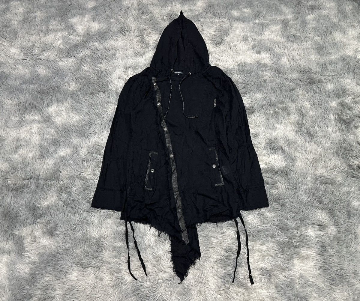 semanticdesign 🔥Sick Y2K Semantic Design Asymmetric Ninja Hoodie Raw Hem Size US L / EU 52-54 / 3 - 4 Thumbnail