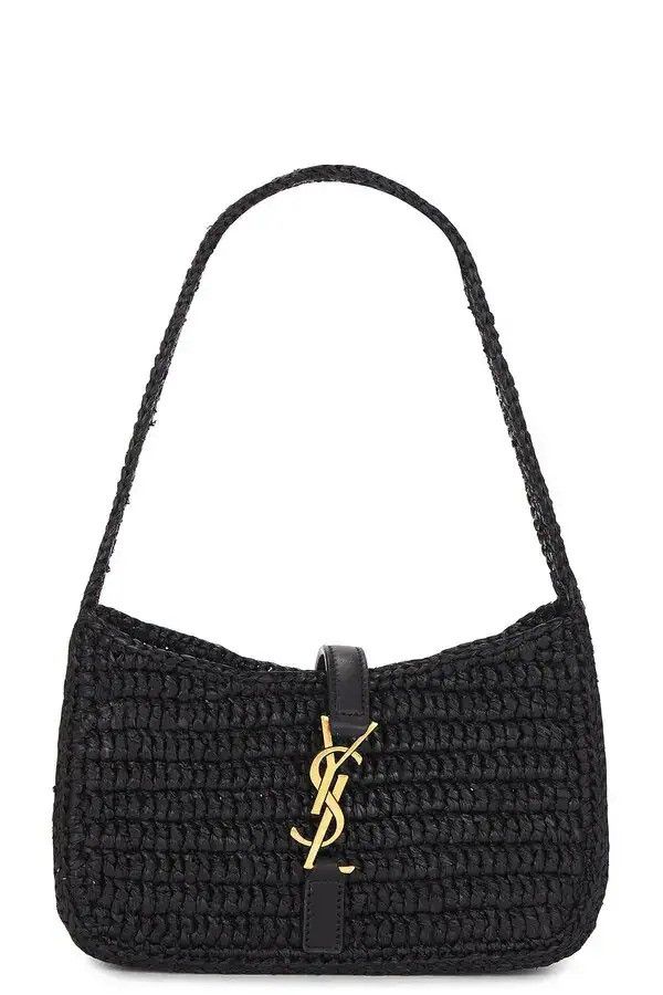 Saint Laurent Paris o1w1db10726 742680 Size: OS / Mini Le 5 À 7 Bag in Raffia Size ONE SIZE - 1 Thumbnail