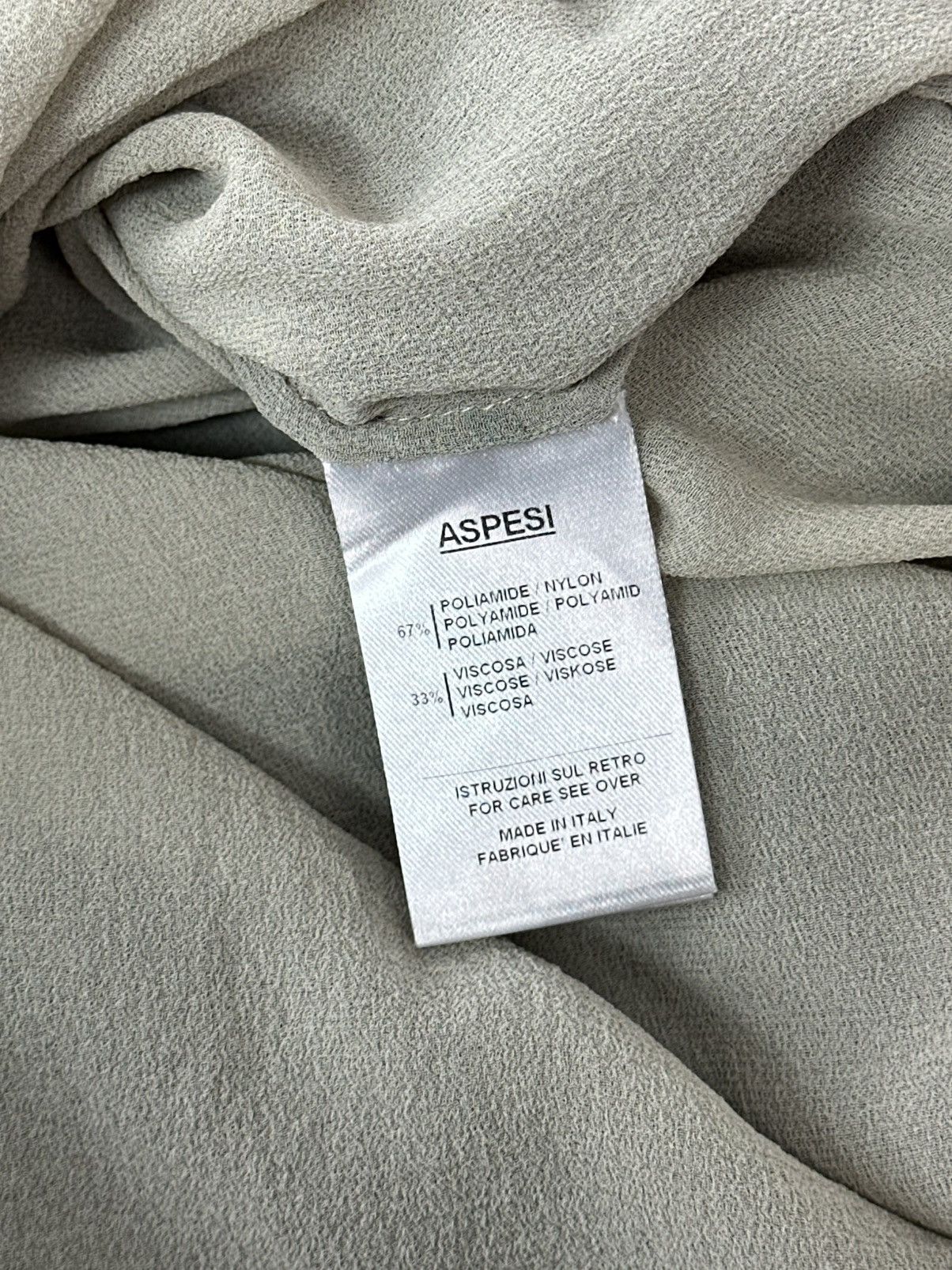 Aspesi Aspesi Viscose-Silk 3/4 Sleeve Women’s Relaxed Blouse Size S / US 4 / IT 40 - 12 Thumbnail