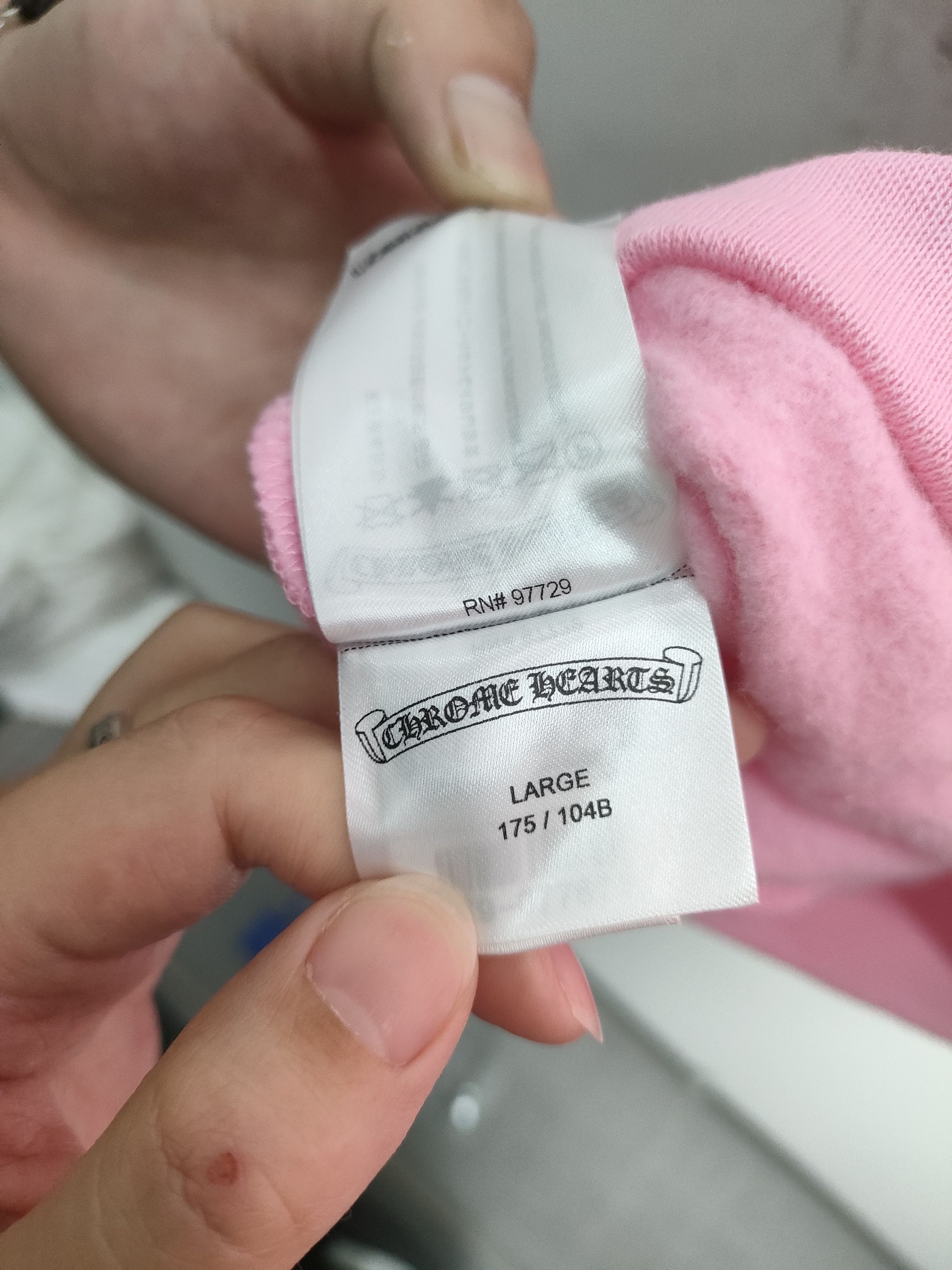 Chrome Hearts Chrome Hearts USA Script Logo Pink Pullover Hoodie Size L / US 10 / IT 46 - 9 Thumbnail