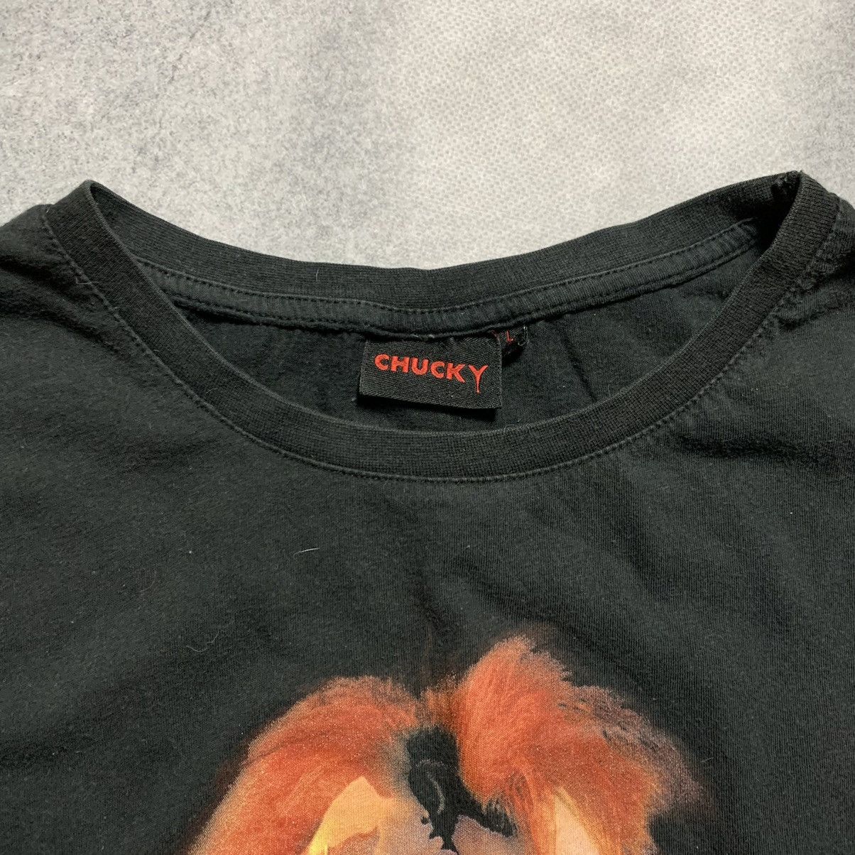 Japanese Brand Vintage CHUCKY WANNA PLAY? Y2K Skulls Blood Tee shirt Size US L / EU 52-54 / 3 - 2 Thumbnail