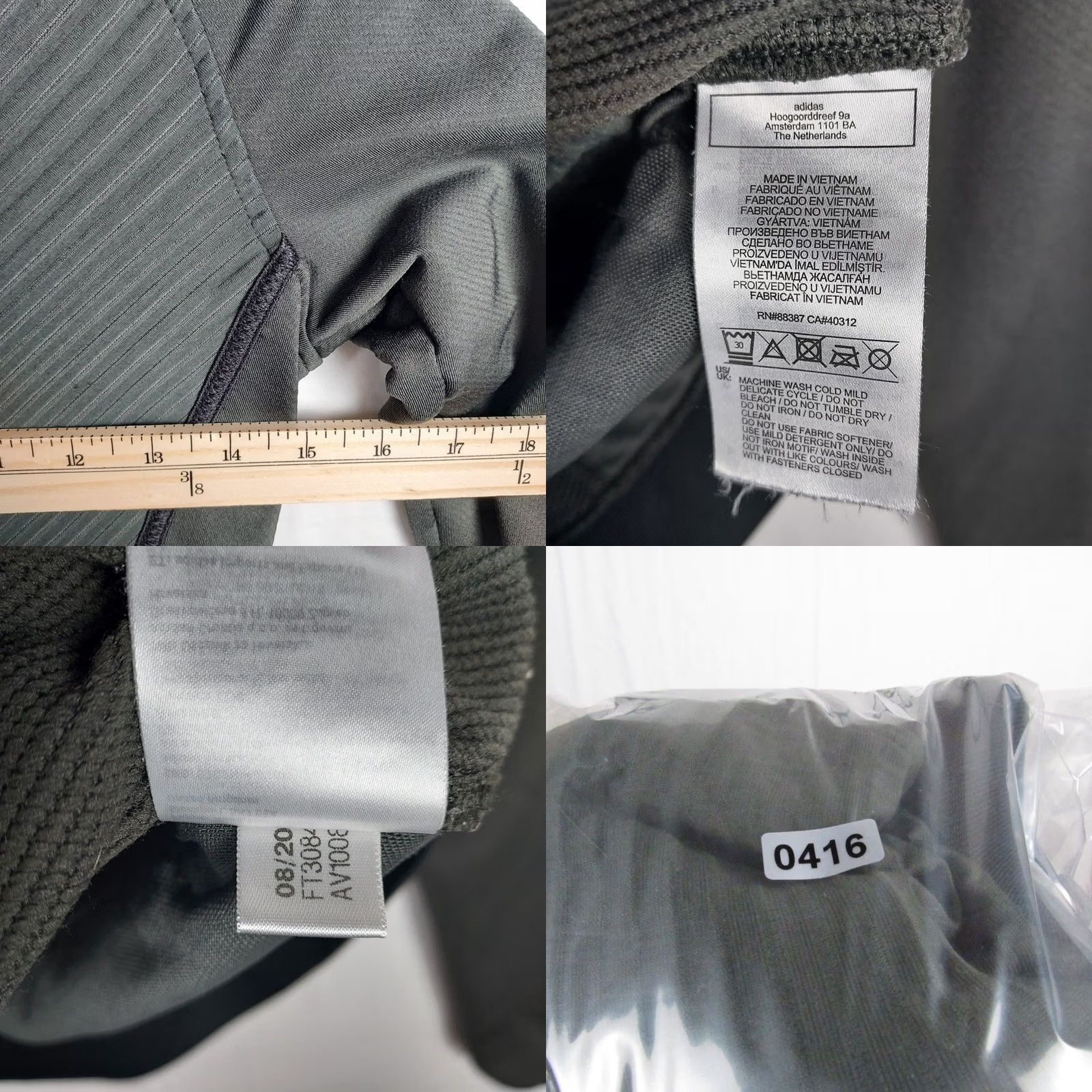 Adidas adidas Womens XS Performance Full Zip Jacket Olive Green Running Training Top Size XS / US 0-2 / IT 36-38 - 8 Thumbnail