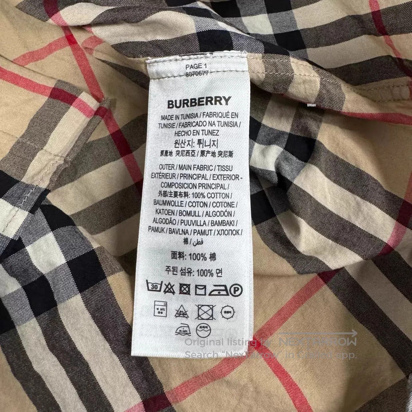 Burberry Plaid Long. Size US M / EU 48-50 / 2 - 7 Thumbnail