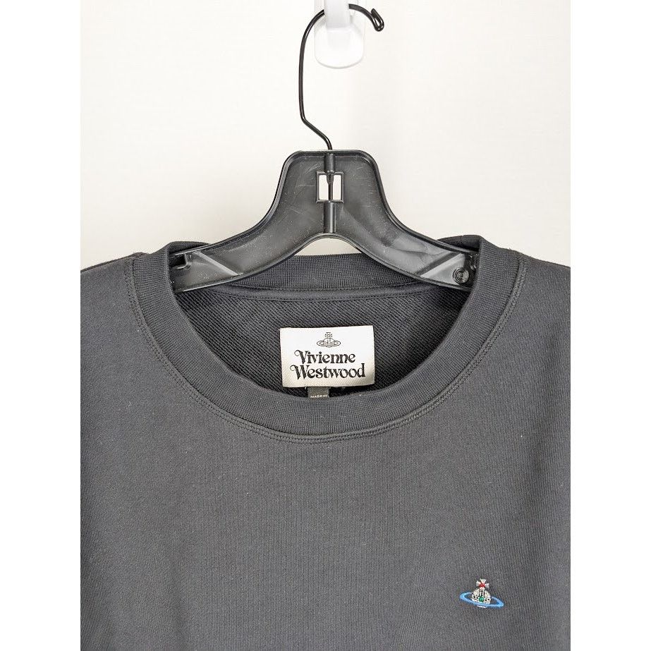 Vivienne Westwood o1rshd1 Logo Sweatshirt in Black Size US XL / EU 56 / 4 - 4 Thumbnail