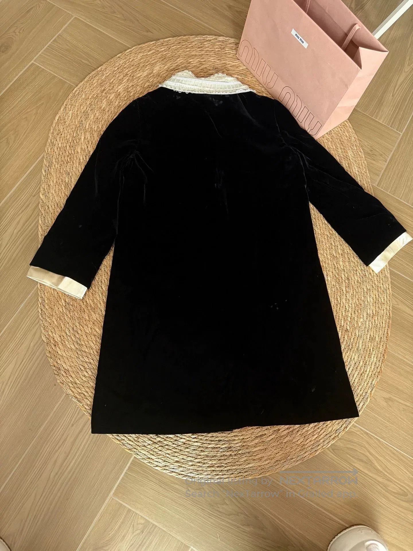 Miu Miu Miu Miu Black Velvet Dress. Size S / US 4 / IT 40 - 2 Thumbnail