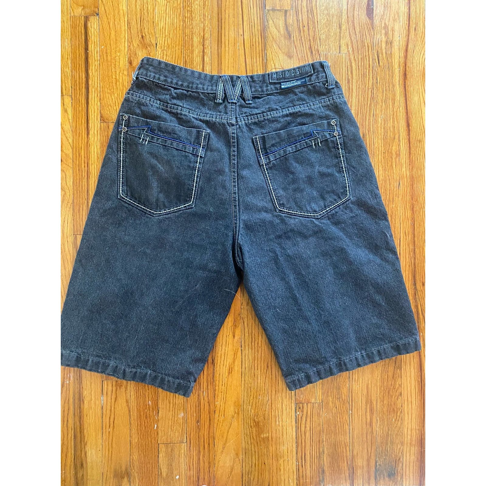 Vintage Most official 7 black baggy jorts jnco girbaud 2000s y2k 34 Size US 34 / EU 50 - 3 Thumbnail