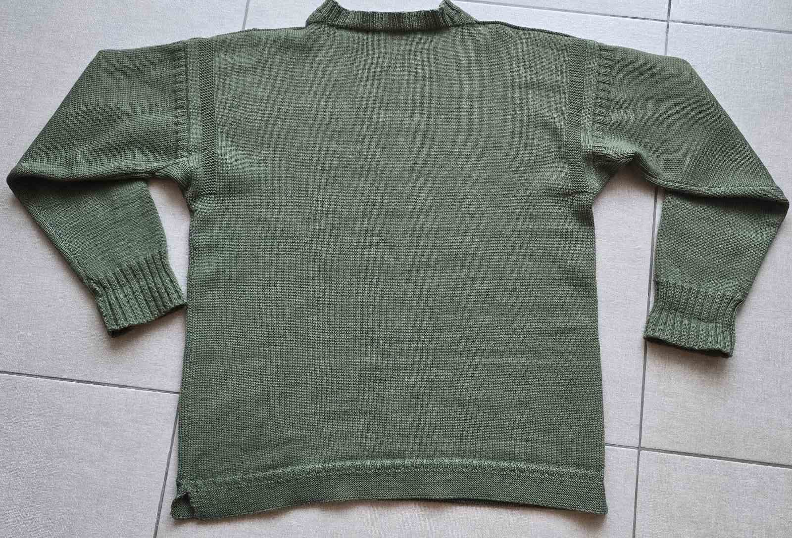 Le Tricoteur Guernsey VTG by LE TRICOTEUR Traditional Guernsey Sweater Green Wool Size US M / EU 48-50 / 2 - 3 Thumbnail
