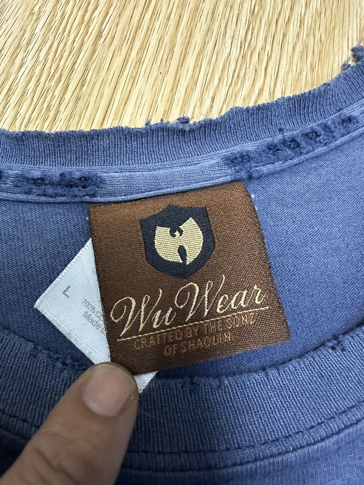 Vintage × Wu-Tang Clan Vintage Wu Tang Distressed Sunfaded Tshirt A564 Size US L / EU 52-54 / 3 - 10 Thumbnail