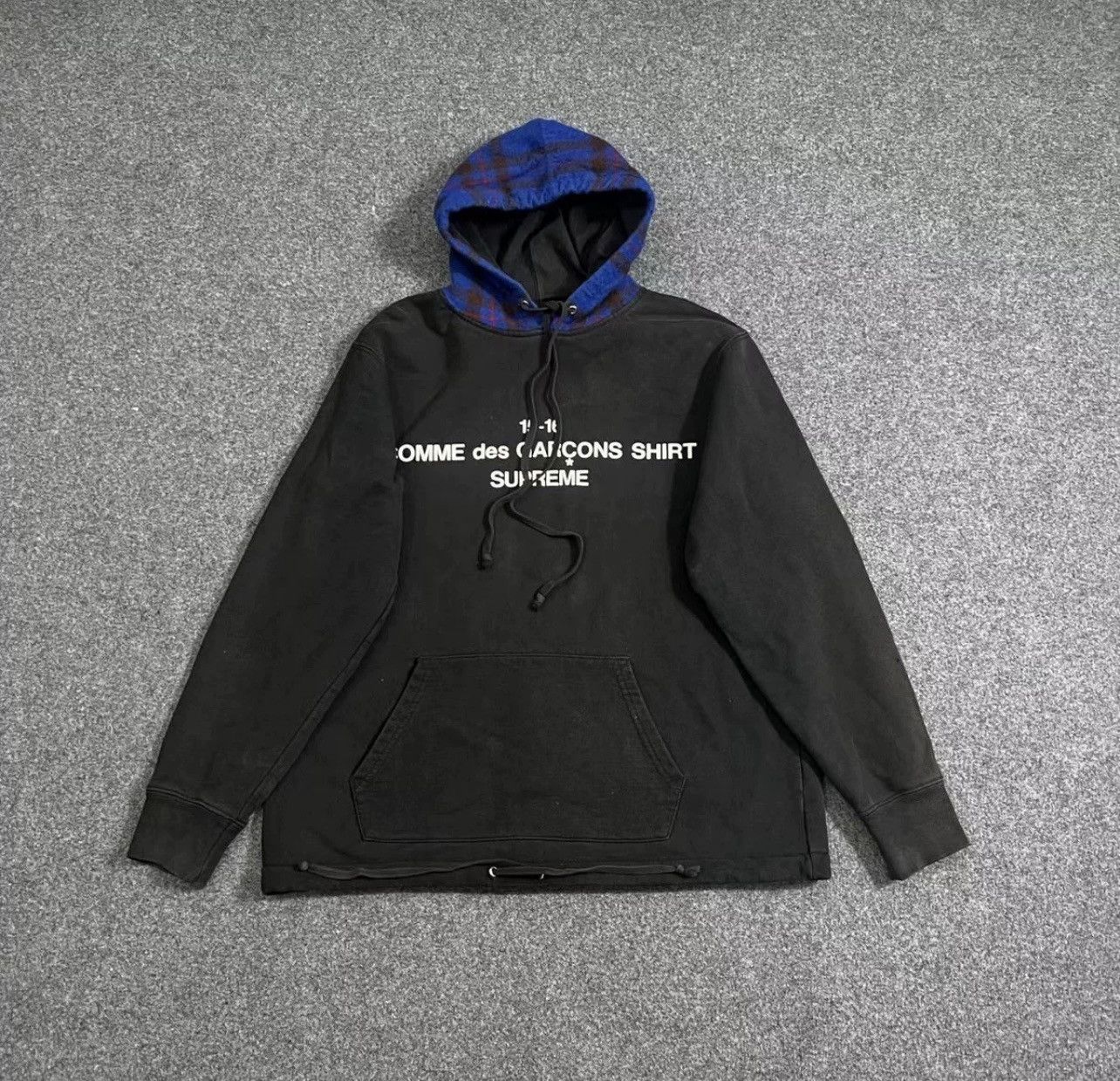 Comme des Garcons × Supreme supreme cdg plaid hoodie | Grailed