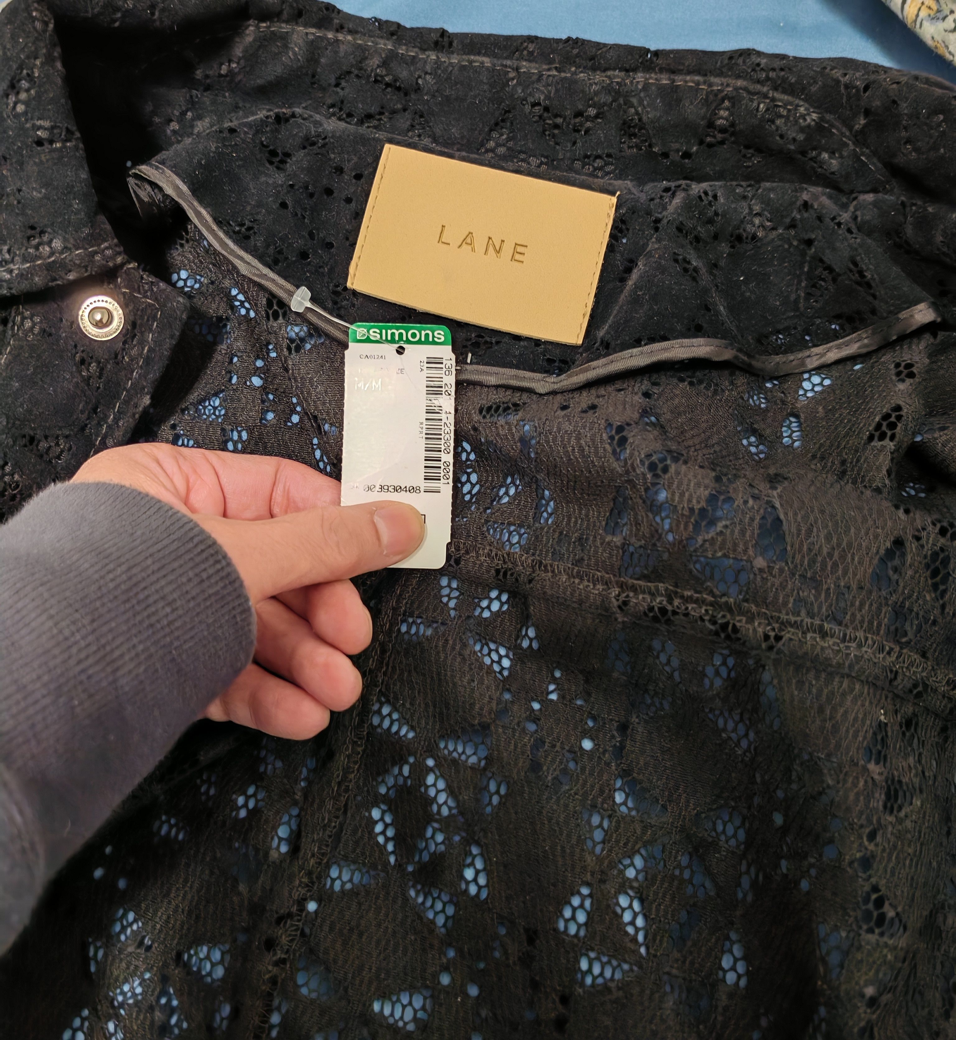 Other Korean Brand LANE Perforated Laser Cut Trucker Jacket Size US M / EU 48-50 / 2 - 11 Thumbnail