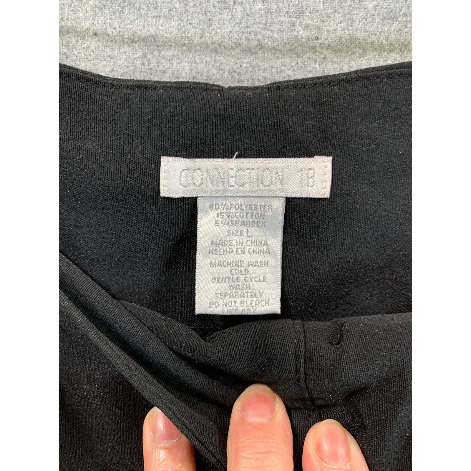 Other Connection 18 Women's Pants Size Large Black Color Size 32" / US 10 / IT 46 - 3 Thumbnail