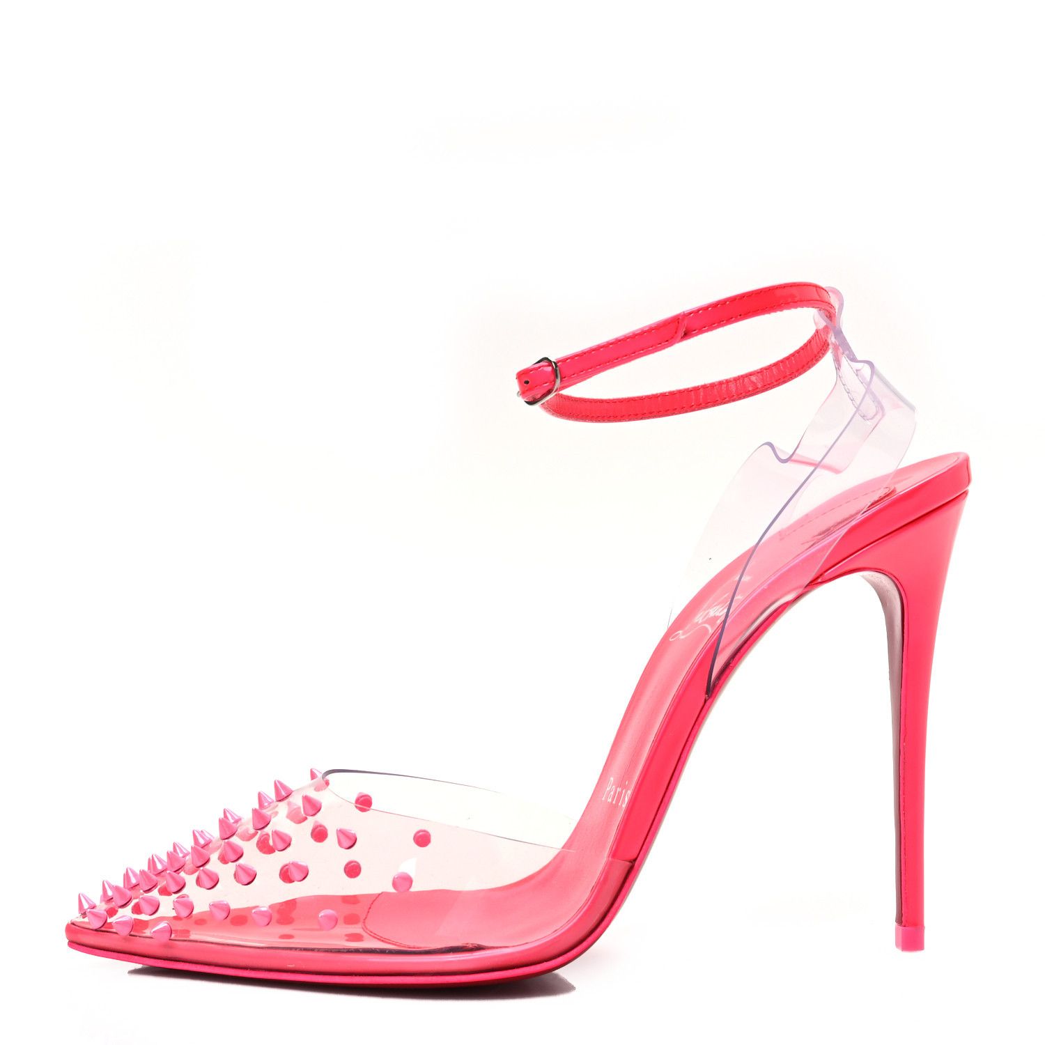 Christian Louboutin o1s1wg110924 Spikoo Pumps in Pink Size US 7 / IT 37 - 1 Thumbnail