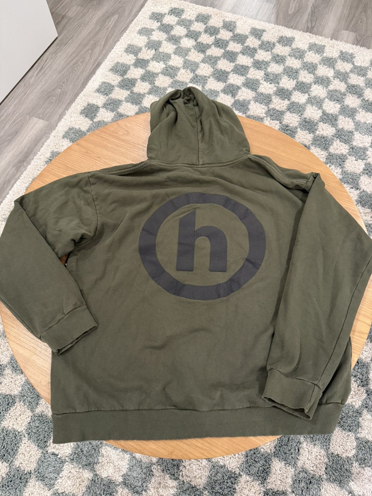 HIDDEN Hidden NY “Japanese Logo” Olive Hoodie Size US XL / EU 56 / 4 - 2 Thumbnail