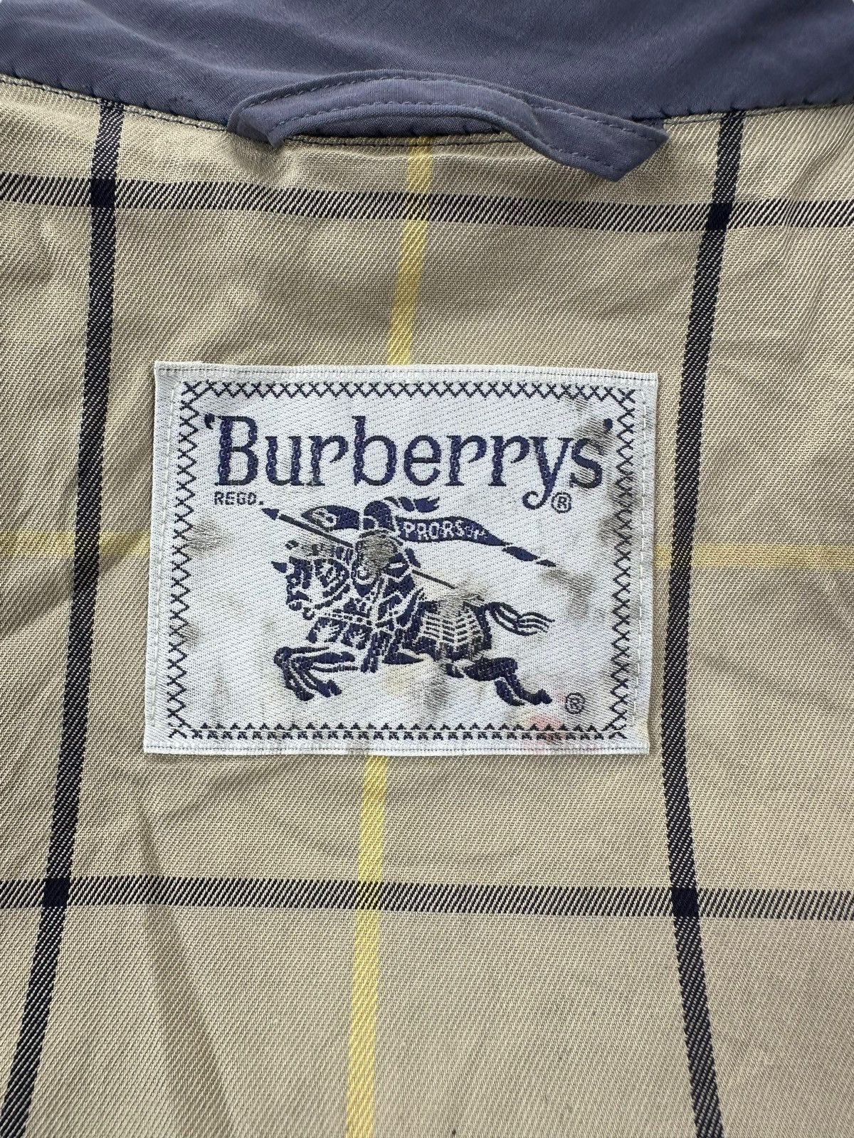 Burberry Burberry Mac Coat Classic Single-Breasted Navy Size US XL / EU 56 / 4 - 2 Thumbnail