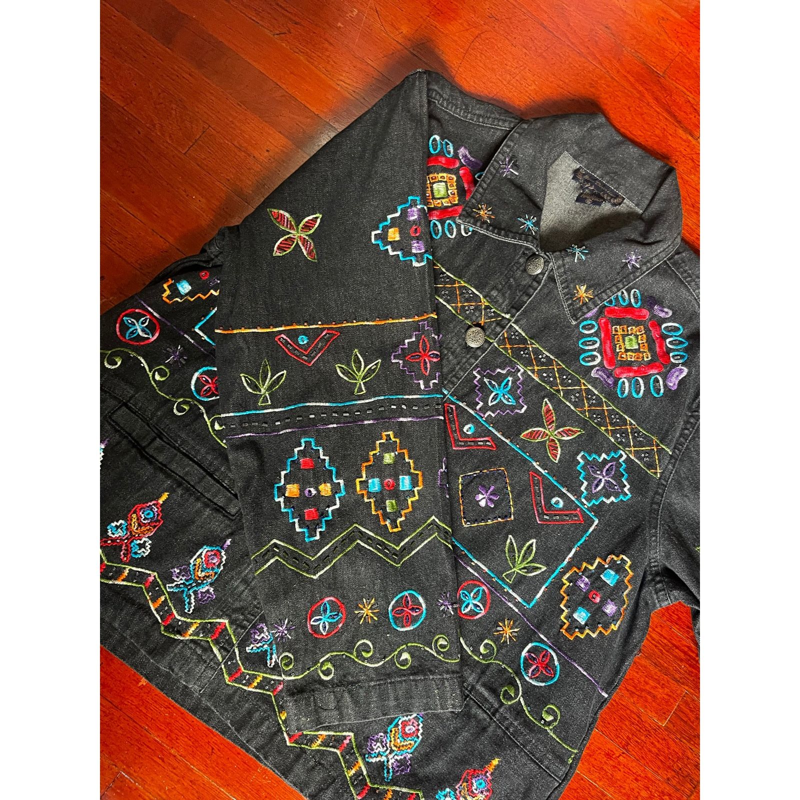 Vintage Vintage Y2K New Direction Black Denim Unique Jacket X-Large Size XL / US 12-14 / IT 48-50 - 5 Thumbnail