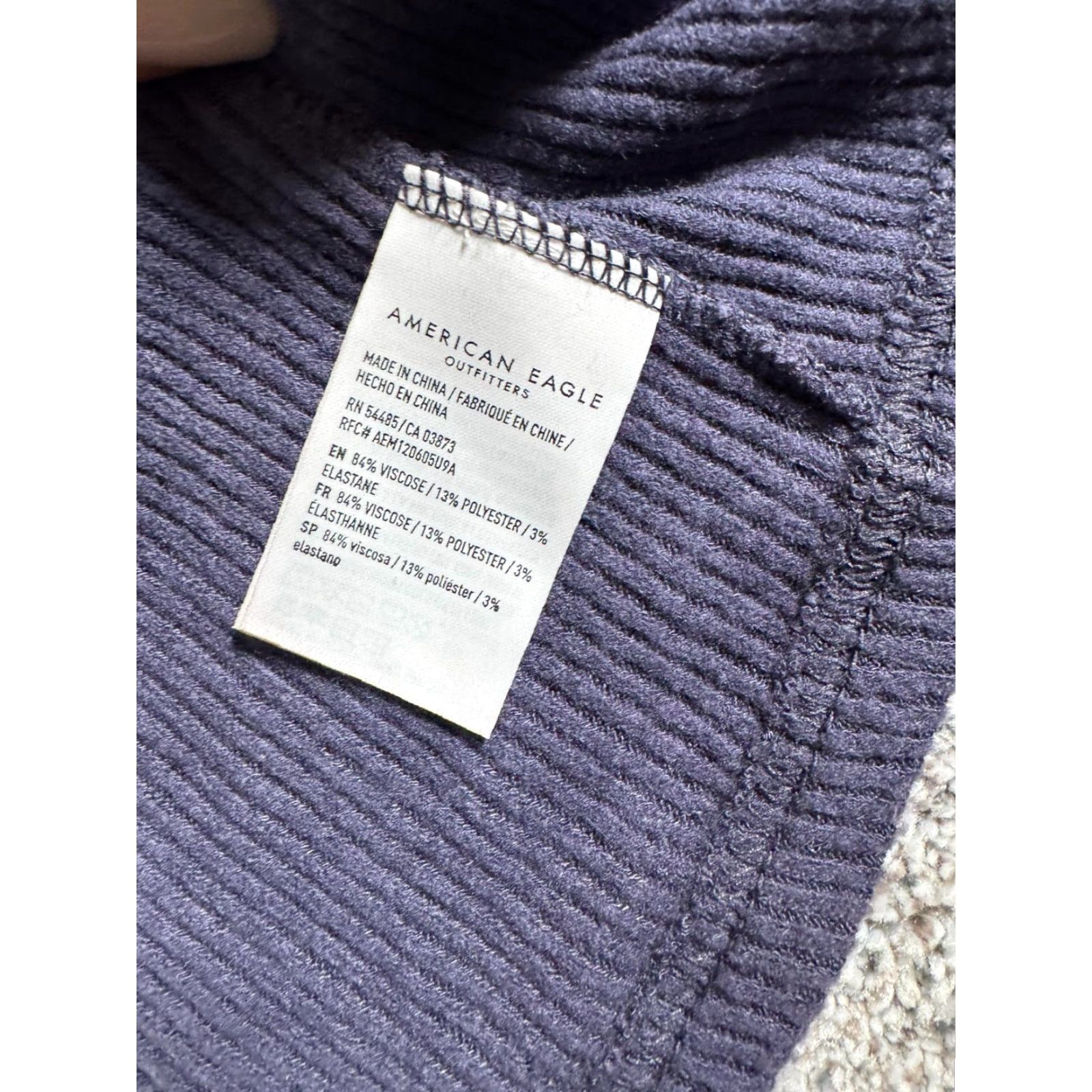American Eagle Outfitters American Eagle Dress Large Henley Ribbed Minimalist 2010s Soft Bella Swan Size L / US 10 / IT 46 - 8 Thumbnail