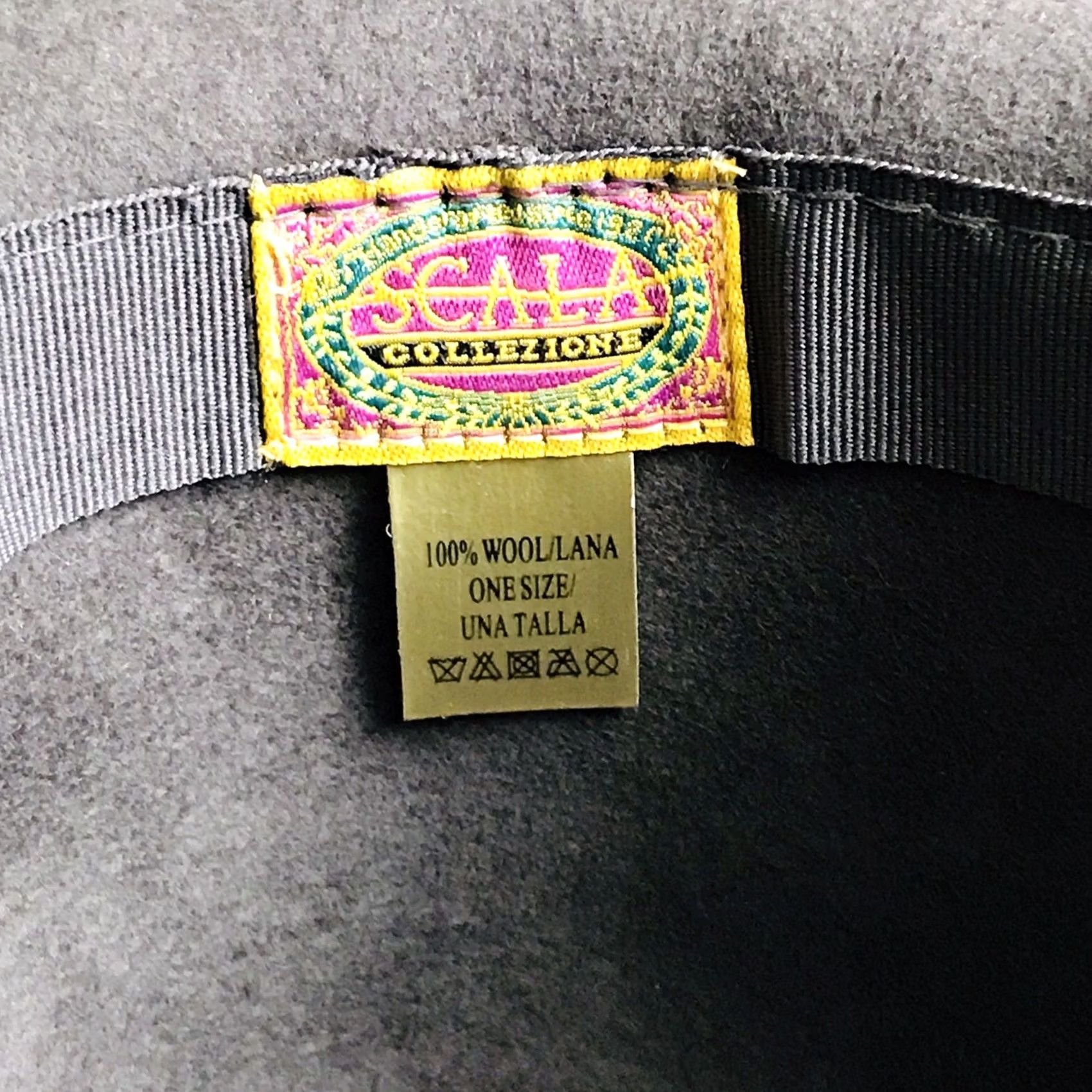 Vintage Scala Crushable Gray Wool Skinny Belt Strap Short Brim Fedora Hat Size 42" / US 20 - 4 Thumbnail
