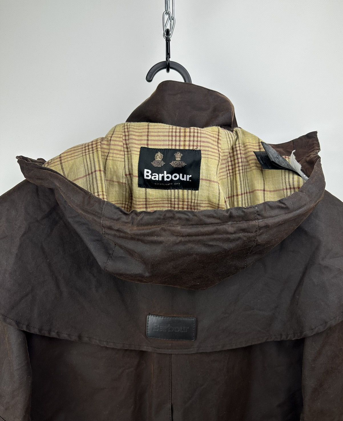 Barbour Barbour Stockman Waxed Cotton Hooded Long Coat Brown Size M Size US M / EU 48-50 / 2 - 8 Thumbnail