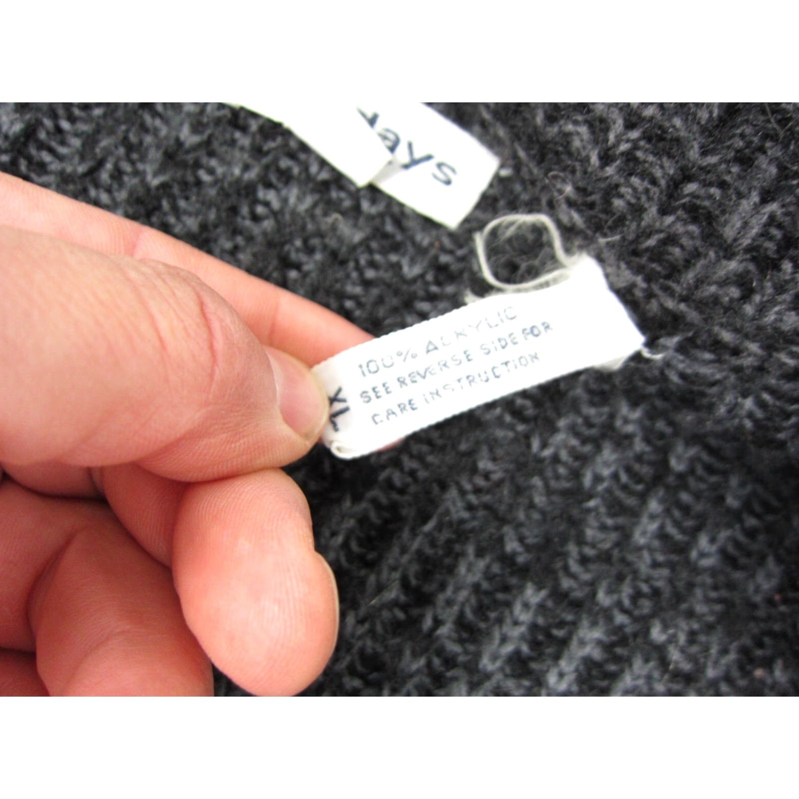 Saturdays NYC VINTAGE Saturdays Cardigan Mens XL Black Gray Knit 80s Sweater Knit Style: Tight-Knit Long Sleeve V-Neck Cardigan 80s USA Size US XL / EU 56 / 4 - 5 Thumbnail