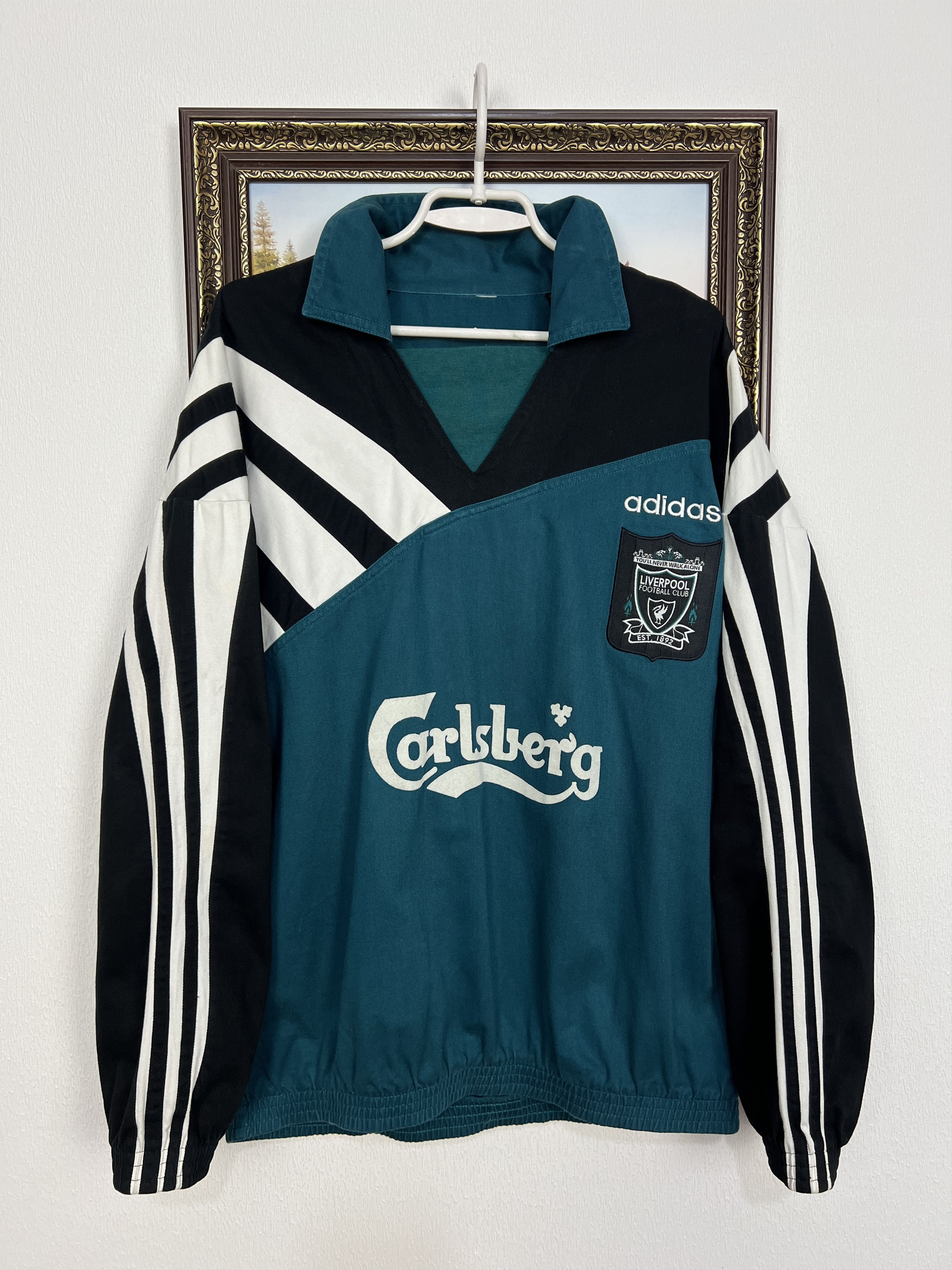 Adidas Vintage 90's Liverpool Football Jacket Soccer Track Top Rare Size US M / EU 48-50 / 2 - 1 Thumbnail