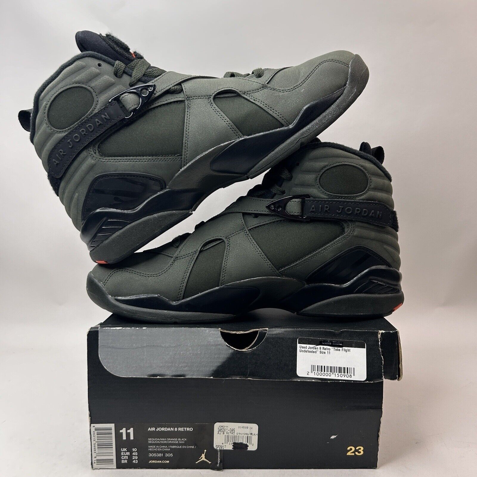 Nike Nike Air Jordan 8 Retro OG “Take Flight Undefeated” 2023 Size US 11 / EU 44 - 3 Thumbnail