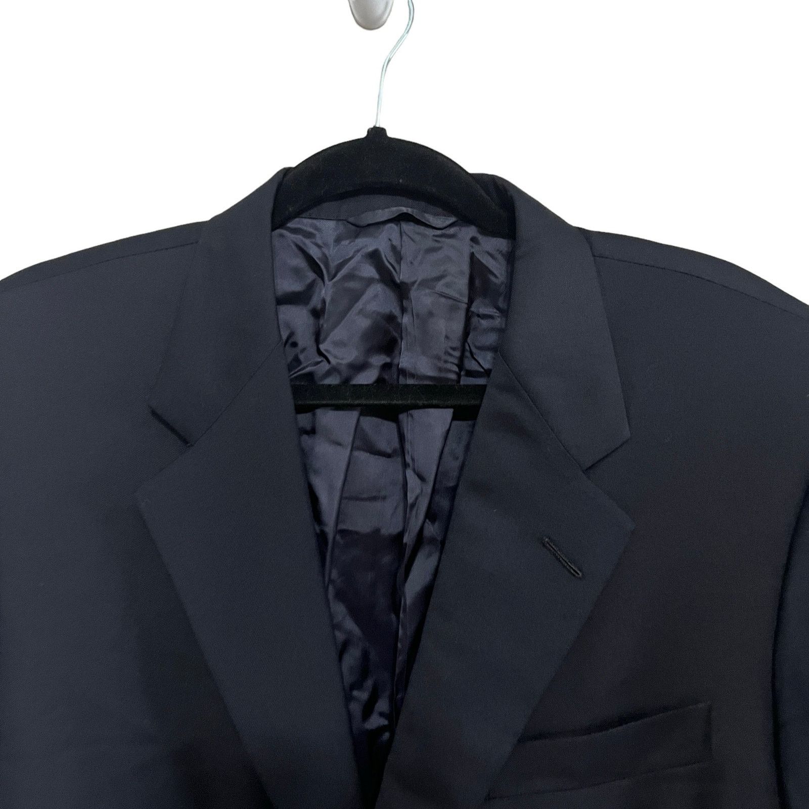 Hickey Freeman Hickey Freeman Loro Piana Navy 2 Button 2 Piece Suit 42L Size 42L - 3 Thumbnail