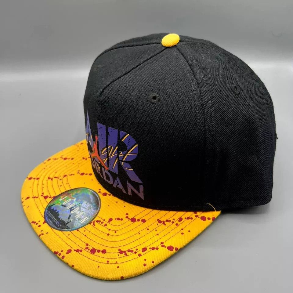 Jordan Brand Air Jordan Flight Hat Men Black Yellow Jumpman Snap Back Cap Size ONE SIZE - 2 Thumbnail
