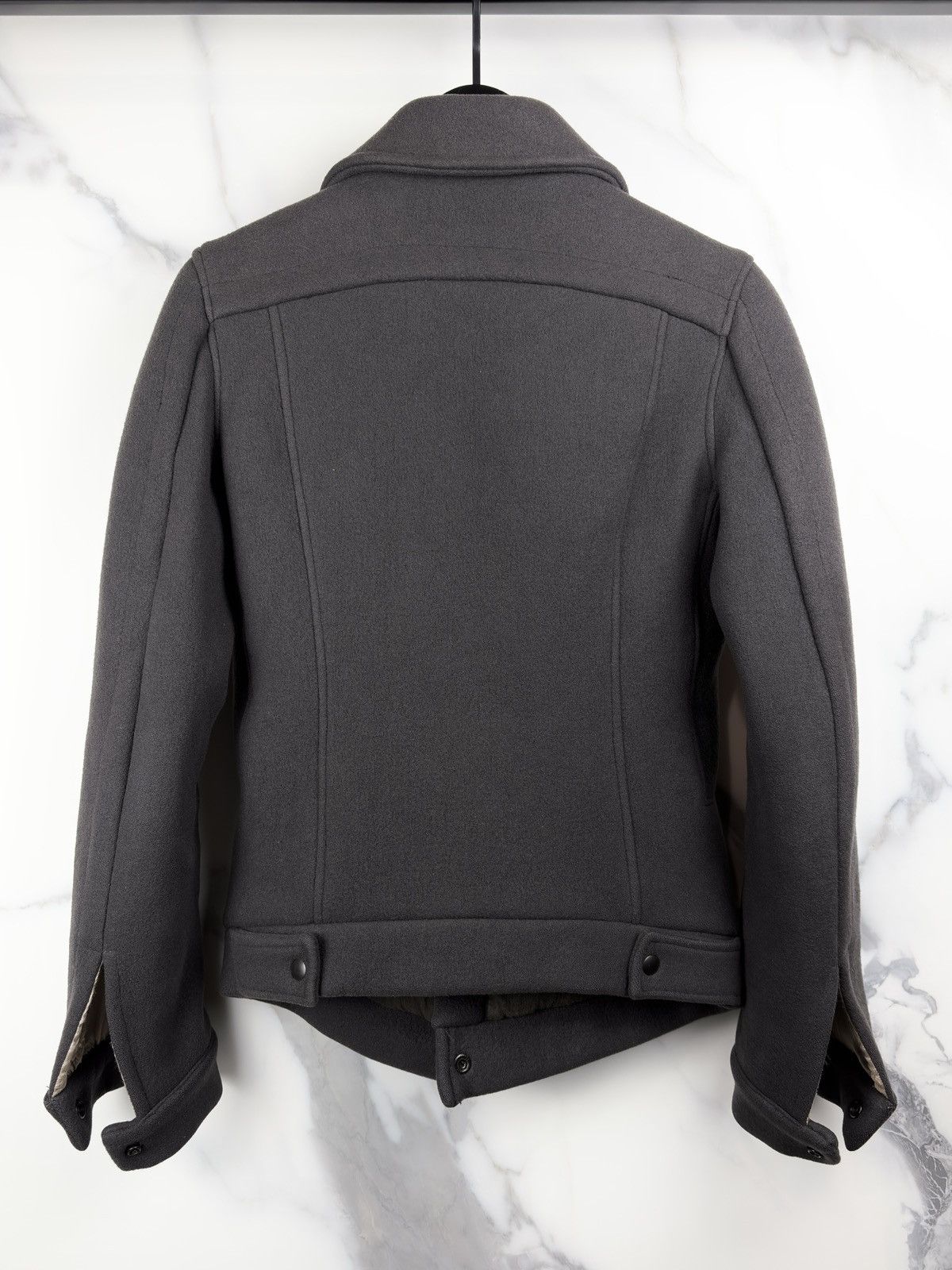 Rick Owens FW05 Rick Owens Moog Melton Wool Pointed Collar Jacket Olmar Size US XS / EU 42 / 0 - 2 Thumbnail