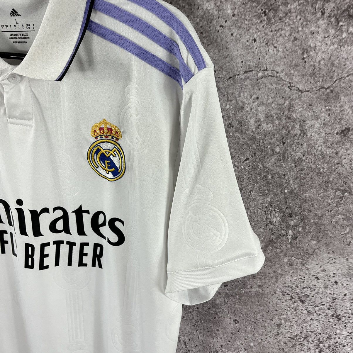 Adidas Real Madrid Adidas 2022/2023 Home Jersey Tchouameni Size L Size US L / EU 52-54 / 3 - 5 Thumbnail